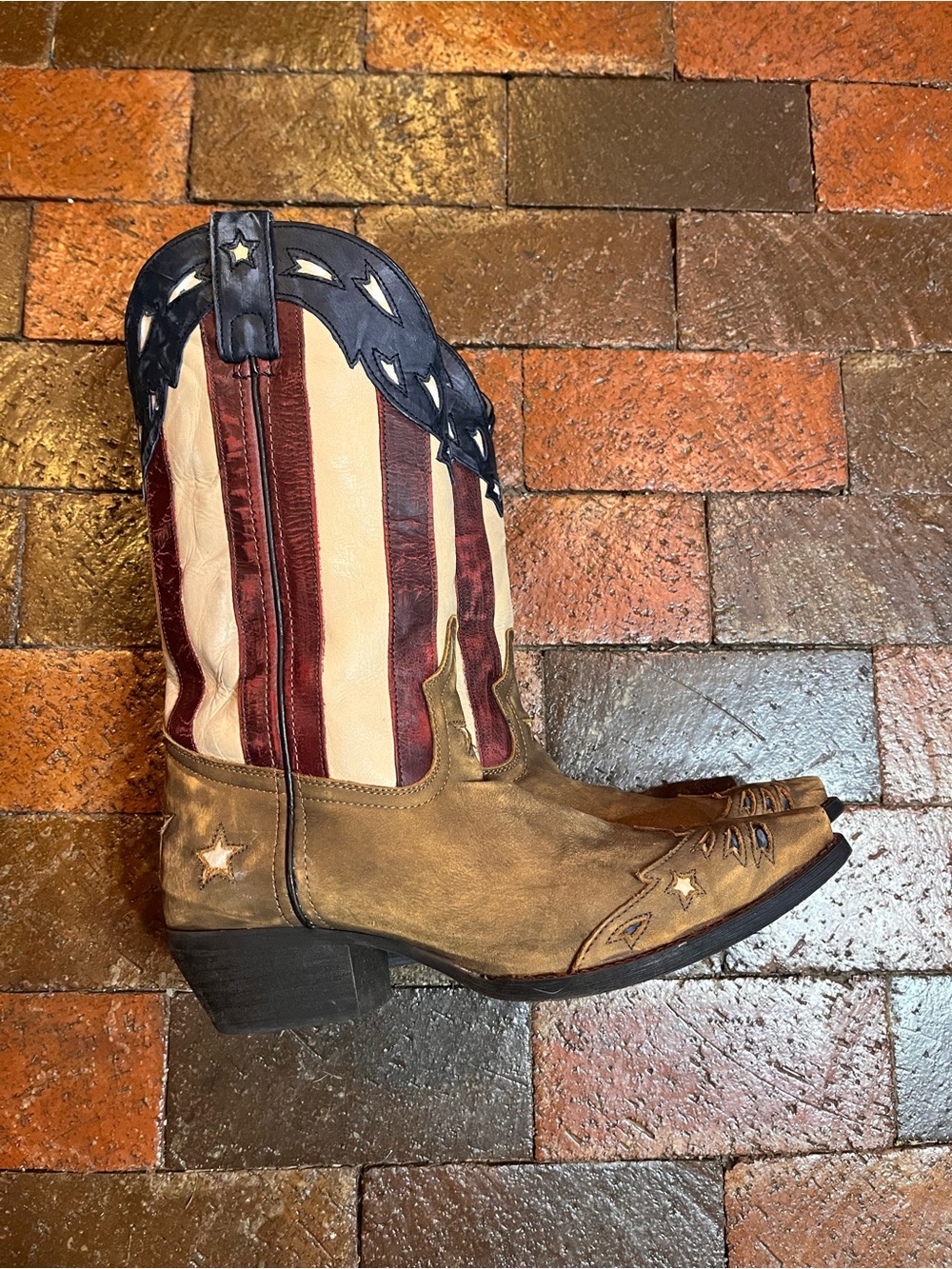 Laredo Women’s leather western boots Stars and Stripes size 10M patriotic - Picture 5 of 12
